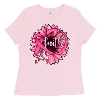 Bubblegum Pink sunflower faith Ladies Tee - JahusDesignShop