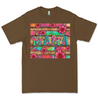 Cacao mama with tie dye and flowers Premium Tee - Artiststas