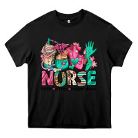 Black nurse coffee scrubs rubber gloves Heavy Core Tee - Jasminsmagicworld