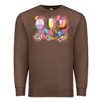 Chestnut Easter wine glasses  Easter Day Premium Sweatshirt - CowGirlArtShop