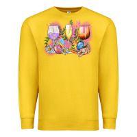 Lemon Easter wine glasses  Easter Day Premium Sweatshirt - CowGirlArtShop