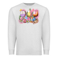Oatmeal Heather Easter wine glasses  Easter Day Premium Sweatshirt - CowGirlArtShop