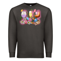 Smoke Easter wine glasses  Easter Day Premium Sweatshirt - CowGirlArtShop