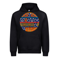 Black african fabric pattern round earrings Urban Hoodie - BundleAndBundleShop