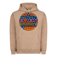 Pigment Burro african fabric pattern round earrings Urban Hoodie - BundleAndBundleShop