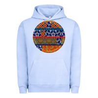 Pigment Grape Ice african fabric pattern round earrings Urban Hoodie - BundleAndBundleShop