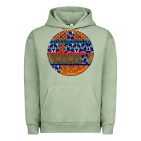 African Fabric Pattern Round Earrings Urban Hoodie | Teevron