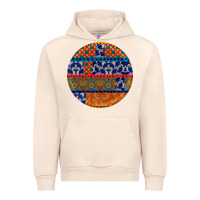 Sandshell african fabric pattern round earrings Urban Hoodie - BundleAndBundleShop