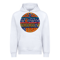 White african fabric pattern round earrings Urban Hoodie - BundleAndBundleShop