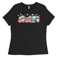 Black volleyball coffee cups Ladies Tee - Jasminsmagicworld