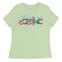 Matcha volleyball coffee cups Ladies Tee - Jasminsmagicworld