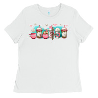 White volleyball coffee cups Ladies Tee - Jasminsmagicworld