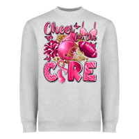 Heather Grey cheer for the cure breast cancer Heavyweight Sweatshirt - LillyAllenDesigns