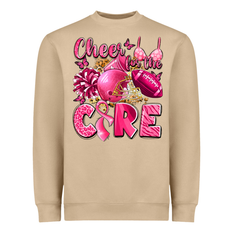 Cheer For The Cure Breast Cancer Heavyweight Sweatshirt by LillyAllenDesigns | Teevron