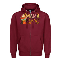Burgundy Mama spice Zipper Hoodie - NancyCooperArtShop