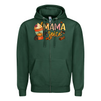 Sports Green Mama spice Zipper Hoodie - NancyCooperArtShop