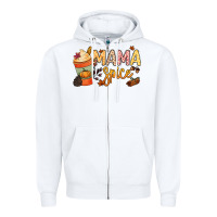 White Mama spice Zipper Hoodie - NancyCooperArtShop