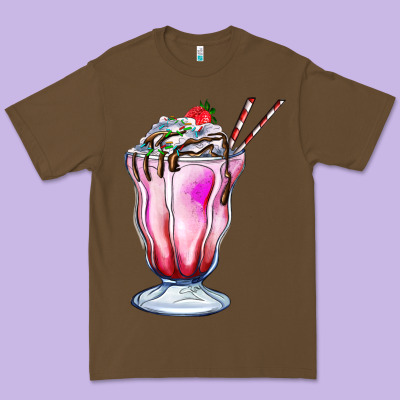 Milkshake Premium Tee Designed By Adodesignshop