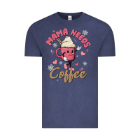 Vintage Denim mama needs coffee Vintage Tee - MaliasSmallBusiness
