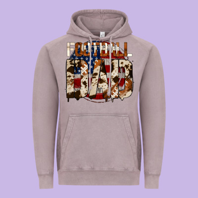American Football Dad Vintage Hoodie Designed By Jasminsmagicworld