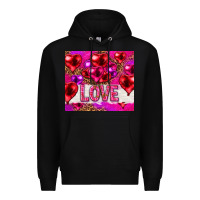 Black love heart shaped balloons tumbler hjf Premium Hoodie - HowdyJamesFarm