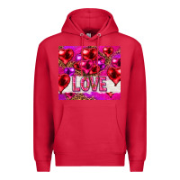 Cardinal love heart shaped balloons tumbler hjf Premium Hoodie - HowdyJamesFarm