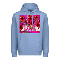 Colony Blue love heart shaped balloons tumbler hjf Premium Hoodie - HowdyJamesFarm