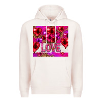 Pale Pink love heart shaped balloons tumbler hjf Premium Hoodie - HowdyJamesFarm