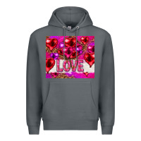 Rock love heart shaped balloons tumbler hjf Premium Hoodie - HowdyJamesFarm