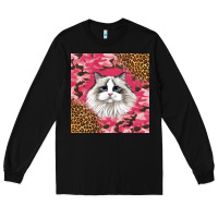 Black ragdoll cat Long Sleeve Tee - LillyAllenDesigns
