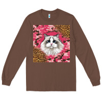 Chestnut ragdoll cat Long Sleeve Tee - LillyAllenDesigns