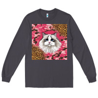 Smoke ragdoll cat Long Sleeve Tee - LillyAllenDesigns