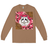 Toasted Coconut ragdoll cat Long Sleeve Tee - LillyAllenDesigns
