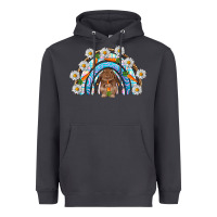 Smoke Easter Bunny with carrot rainbow Easter Day Heavyweight Hoodie - HowdyJamesFarm