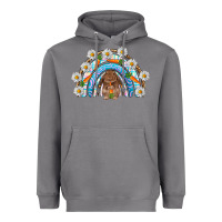 Storm Easter Bunny with carrot rainbow Easter Day Heavyweight Hoodie - HowdyJamesFarm