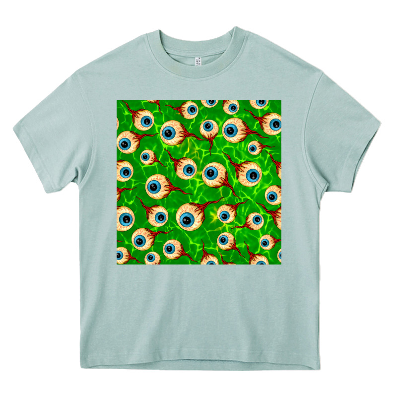 Halloween Eye Balls Seamless Pattern Heavy Core Tee by BundleAndBundleShop | Teevron