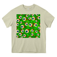Mossy halloween eye balls seamless pattern Heavy Core Tee - BundleAndBundleShop