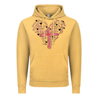 Vintage Mustard retro christian valentine Vintage Hoodie - MaliasSmallBusiness