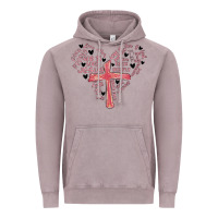 Vintage Zinc retro christian valentine Vintage Hoodie - MaliasSmallBusiness