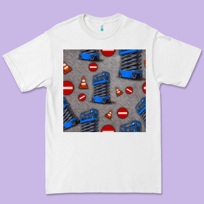 Scissor Lift Seamless Pattern Premium Tee Designed By Bundleandbundleshop
