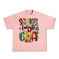 Salmon santas favorite cna nurse Urban Heavy Tee - MaliasSmallBusiness