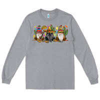 Heather Grey Mexican gnomes Long Sleeve Tee - RanaPortraitStore
