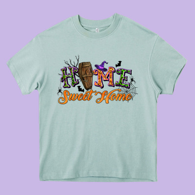 Halloween Home Sweet Home Heavy Core Tee Designed By Bundleandbundleshop