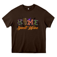 Chocolate Brown halloween home sweet home Heavy Core Tee - BundleAndBundleShop