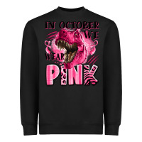 Black in october we wear pink dinosaur Heavyweight Sweatshirt - LillyAllenDesigns