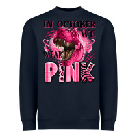 Navy in october we wear pink dinosaur Heavyweight Sweatshirt - LillyAllenDesigns