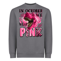 Storm in october we wear pink dinosaur Heavyweight Sweatshirt - LillyAllenDesigns