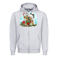Heather Grey army boots christmas Zipper Hoodie - texasbilliewilder