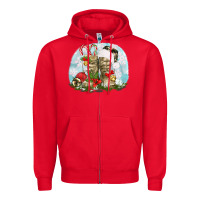 Red army boots christmas Zipper Hoodie - texasbilliewilder