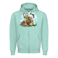 Seafoam army boots christmas Zipper Hoodie - texasbilliewilder